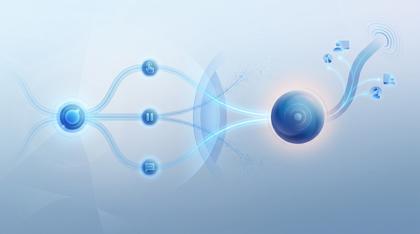 Infographic showing how social media story algorithms filter and display story views
