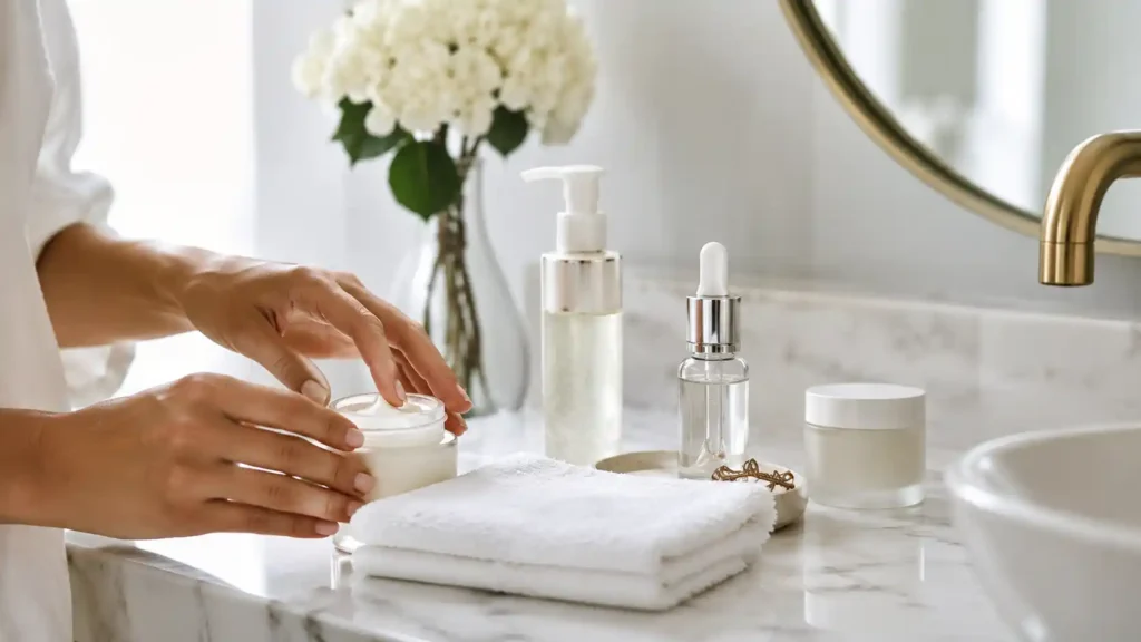 Routine de soin douce pour avoir une peau lisse